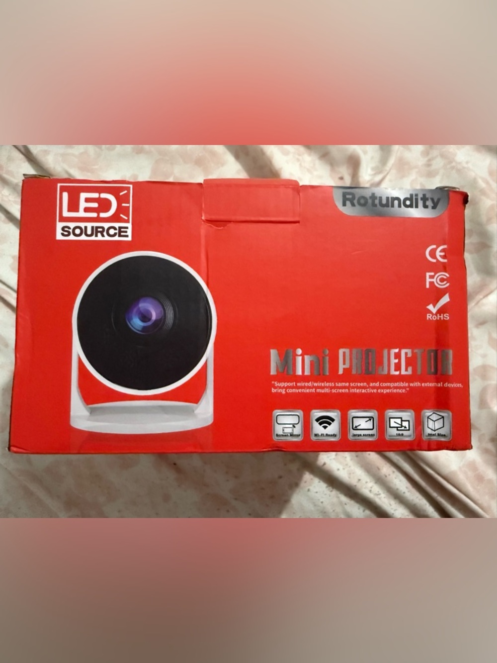 Mini Projector LED Rotundity – Like New (Open Box, Never Used)